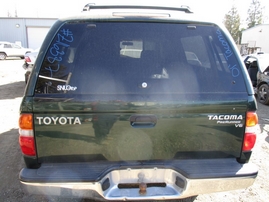 2001 TOYOTA TACOMA PRERUNNER GREEN DOUBLE CAB 3.4L AT 2WD Z16387